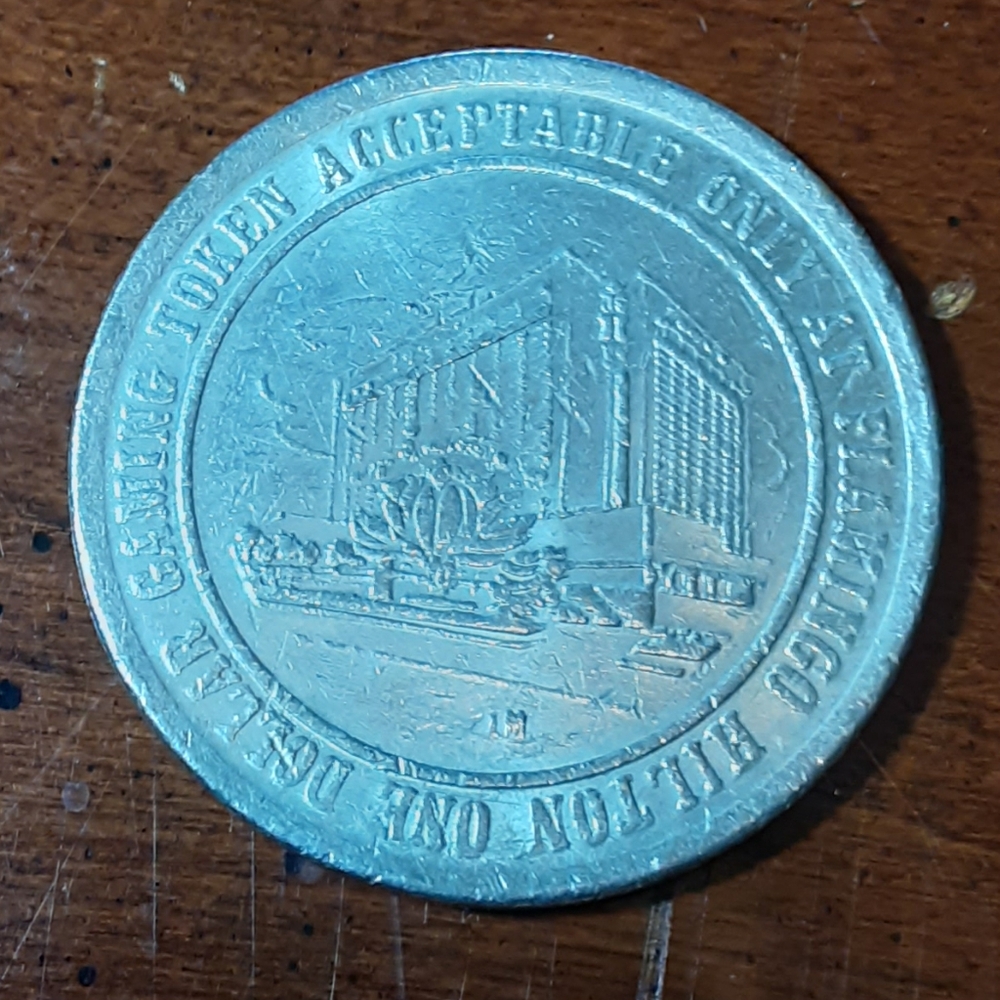 FLAMINGO CASINO 1988 $1 SLOT COIN VINTAGE COLLECTABLE - Picture 3 of 3